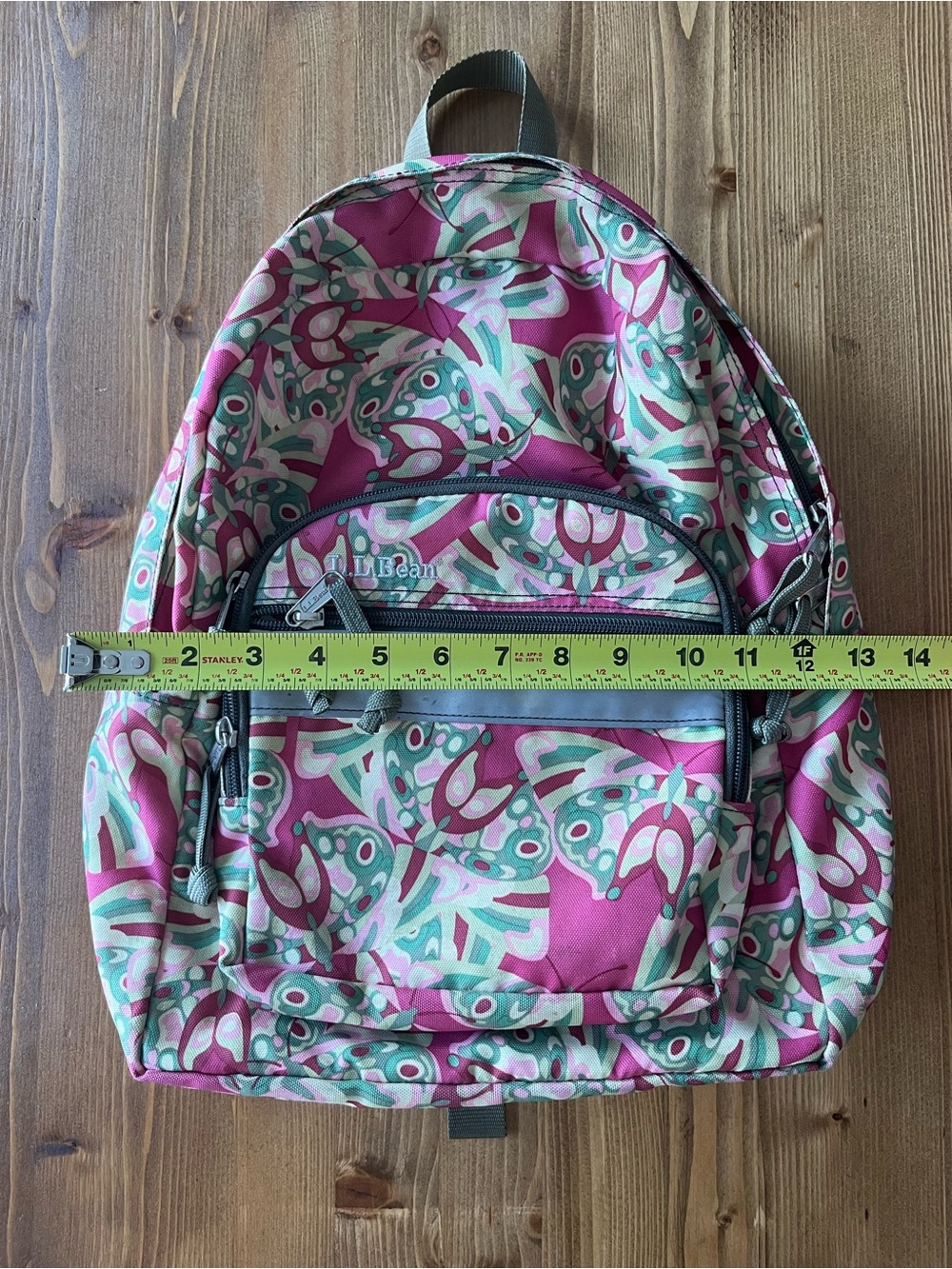 L.L. Bean Pink Patterned Mini Backpack - Picture 4 of 4